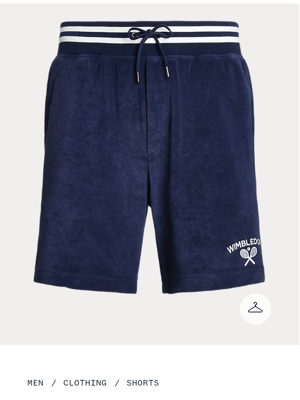 Polo by Ralph Lauren Green Terry Athletic Shorts with White Stripe Waistband